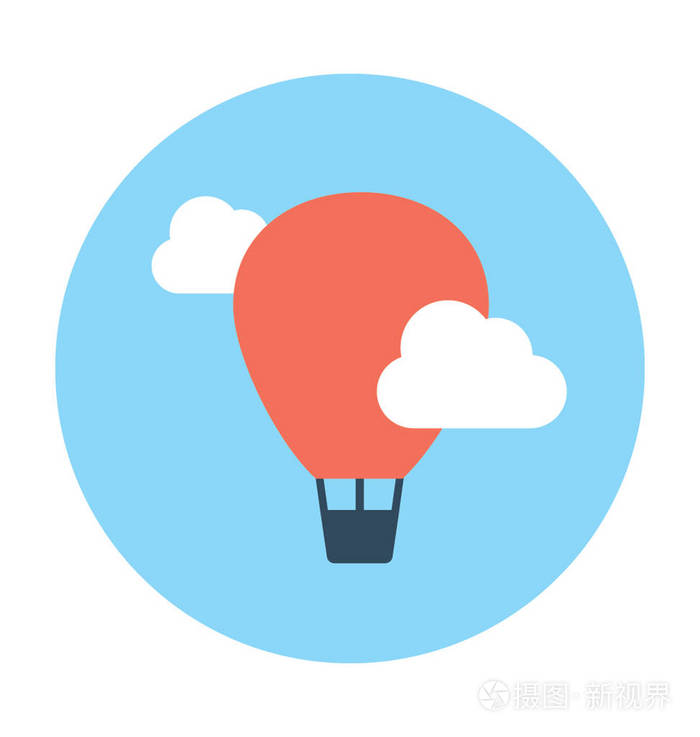 空气气球矢量图标