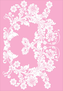 粉红色白色装饰设计