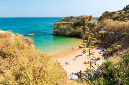 拉各斯的海滩在阿尔加维地区, 葡萄牙