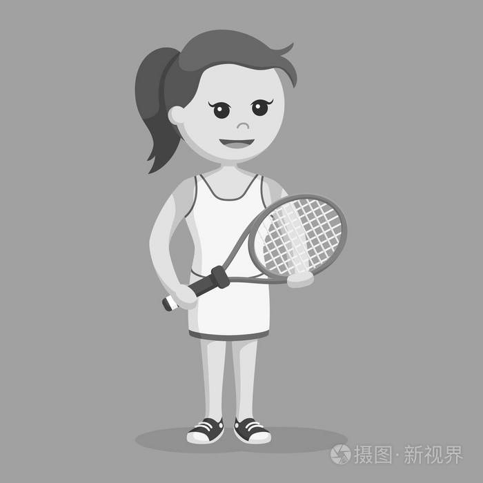 网球女生头像图片