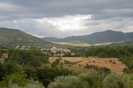 拉齐奥的景观意大利靠近里蒂的景观