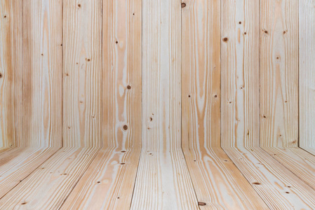 木质背景墙和地板。木质贴装产品 o