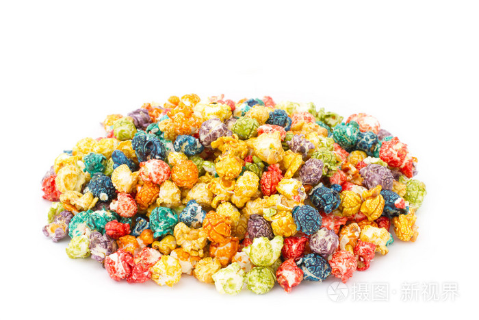 焦糖多彩爆米花