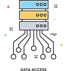 数据访问矢量图标