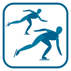 短道速度滑冰运行橡皮戳禁用障碍的运动︰ ,跑步,举重, 射箭鞋类图标