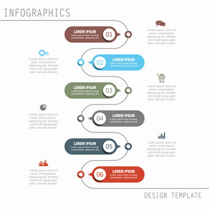 信息图表模板。矢量插画
