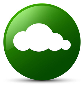 云图标绿色圆形按钮