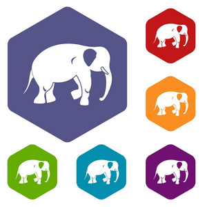 大象图标设置六边形