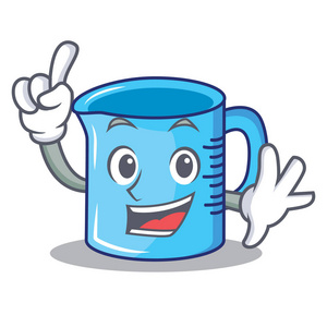 手指钩手指量杯卡通人物照片