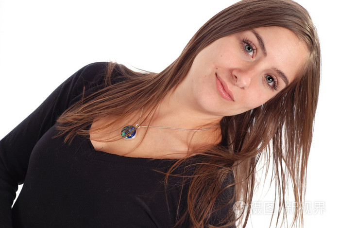 倾斜的框架中的女人