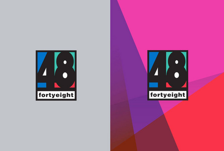 48粗体数字标志向量插图照片
