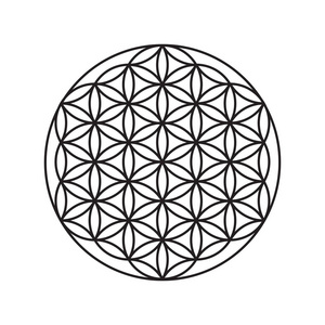 生命圈生命之花的记号, 圆圈的图案照片