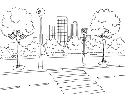 路素描图片-路素描素材-路素描插画-摄图新视界