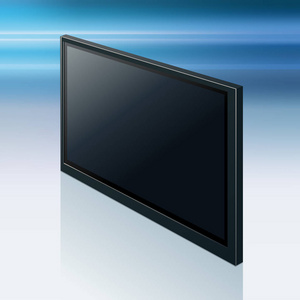 现实的电视屏幕.现代时尚液晶面板, led 类型照片