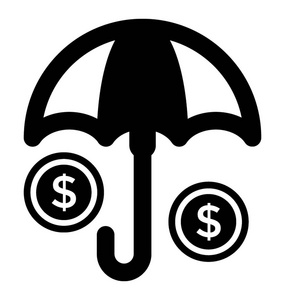金融保险标志符号矢量图标