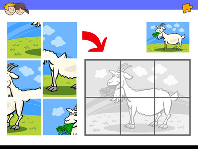 山羊农场动物性格拼图