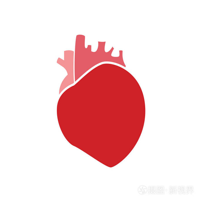 平面现代设计图标的心脏vectpreps10