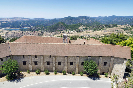 塞浦路斯。Chrysorrogiatissa 修道院在塞浦路斯