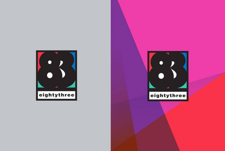 83粗体数字标志向量插图照片