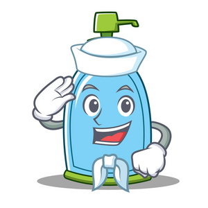 水手液体肥皂字符卡通照片