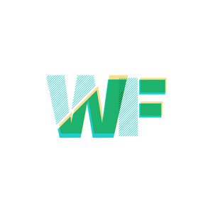 wf 线徽标矢量图示