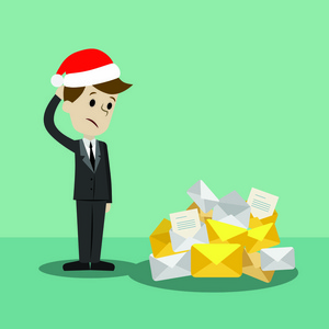 新圣诞节的商人或经理发现自己会很忙。很多电子邮件
