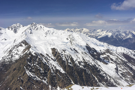 高山滑雪胜地serfaus fiss ladis在奥地利。