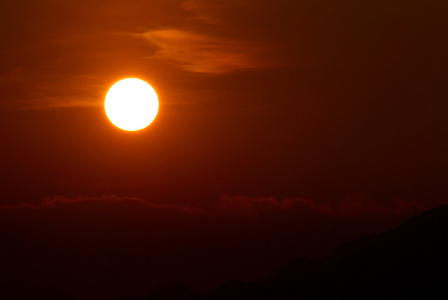 夕阳下的大太阳