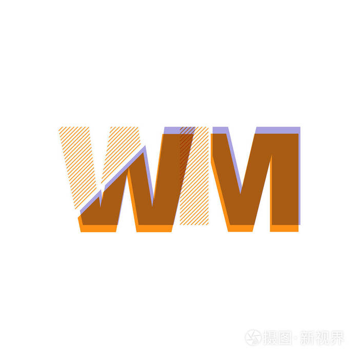 wm 线徽标矢量图示