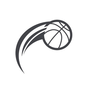 旋风设计的篮球标志图标