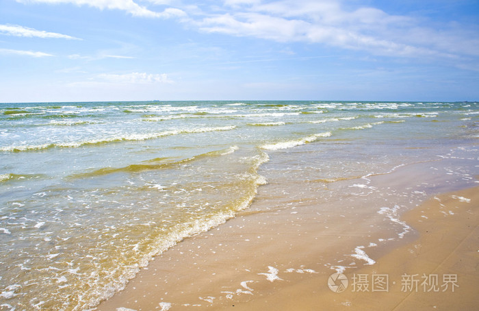 墨西哥湾沿岸的海波