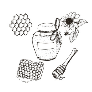 在小品中 jar 和蜂窝蜂蜜
