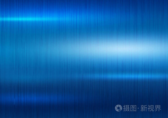 蓝色金属纹理背景矢量插图
