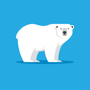 扁平型北极熊图标