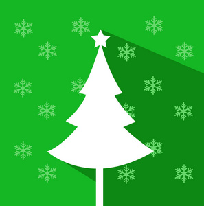 用彩色 backgro 的抽象圣诞树矢量插图