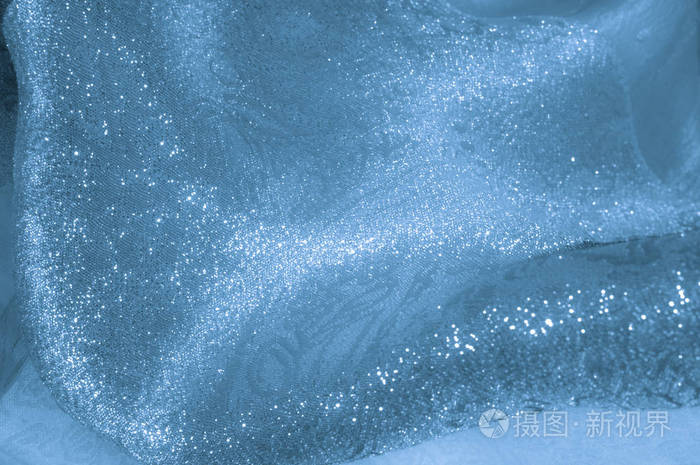 纹理, 背景, 图案.面料-丝绸灯.浅蓝色上校照片-正版商用图片033927-