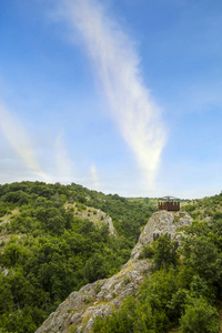 风景在 strandja 国家公园, 观察岗位在 th