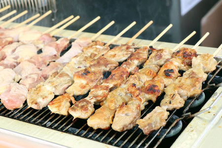 韩国街头食品烤鸡