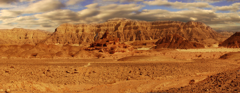阿拉瓦沙漠全景。
