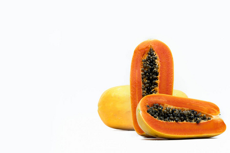 健康美味 黄色水果橙色木瓜 营养丰富 有机治疗便秘