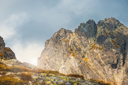 波兰 Tatra 山脉五湖流域的秋季