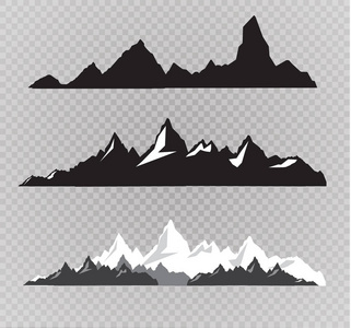 矢量图和山图片