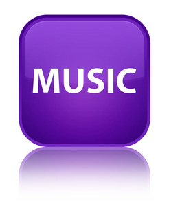 音乐专用紫方形按钮