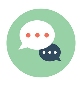 聊天室聊天室矢量图标照片