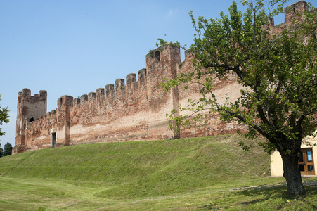 卡塞尔弗兰科维尼托意大利维尼托古老的墙壁和