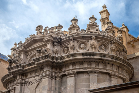 大教堂, 穆尔西亚, 西班牙。2017年12月17日