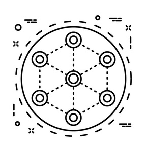 云连接矢量图标