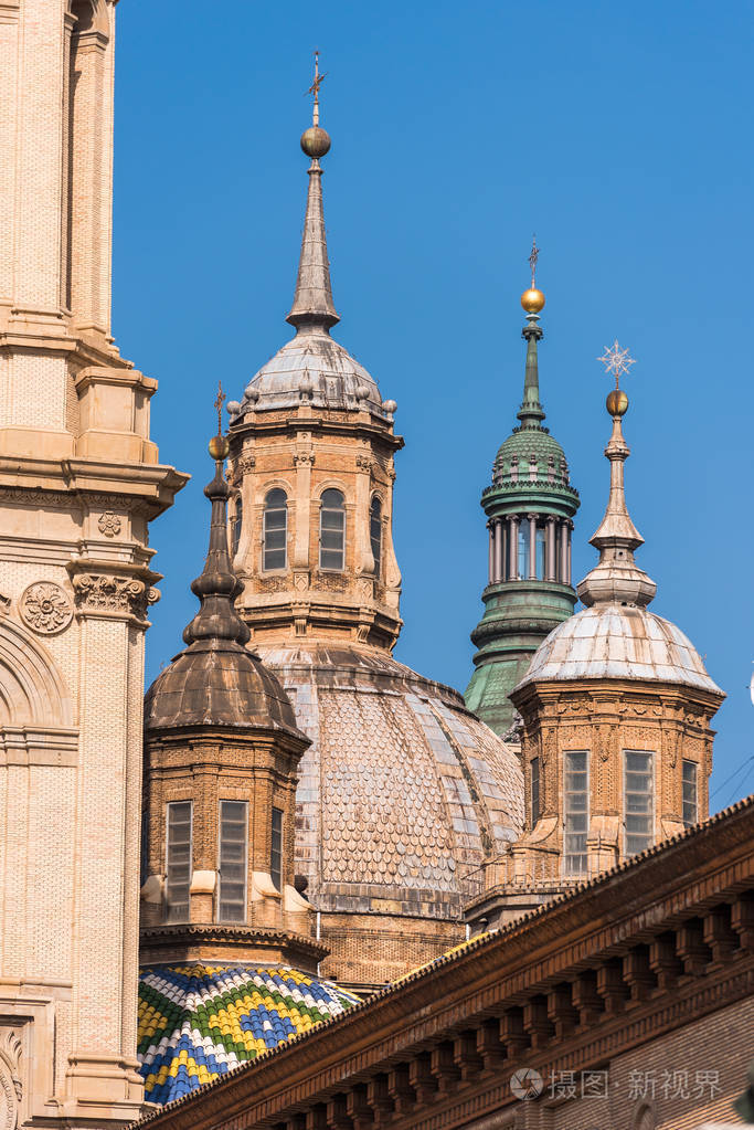 摄图新视界 照片 建筑 圣母大教堂-罗马天主教教堂, 西班牙萨拉戈萨.