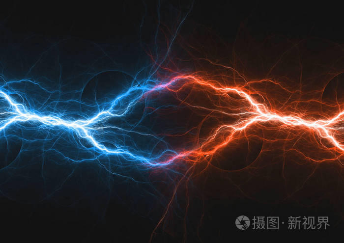 火和冰分形闪电