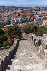 葡萄牙里斯本城市, 从圣乔治城堡看
